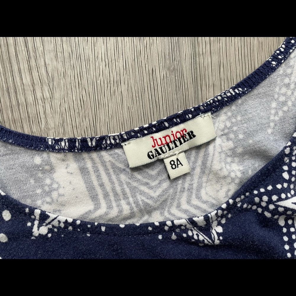 Junior Gaultier Flutter Sleeve Dress Sz 8 Yrs EUC - Picture 2 of 7